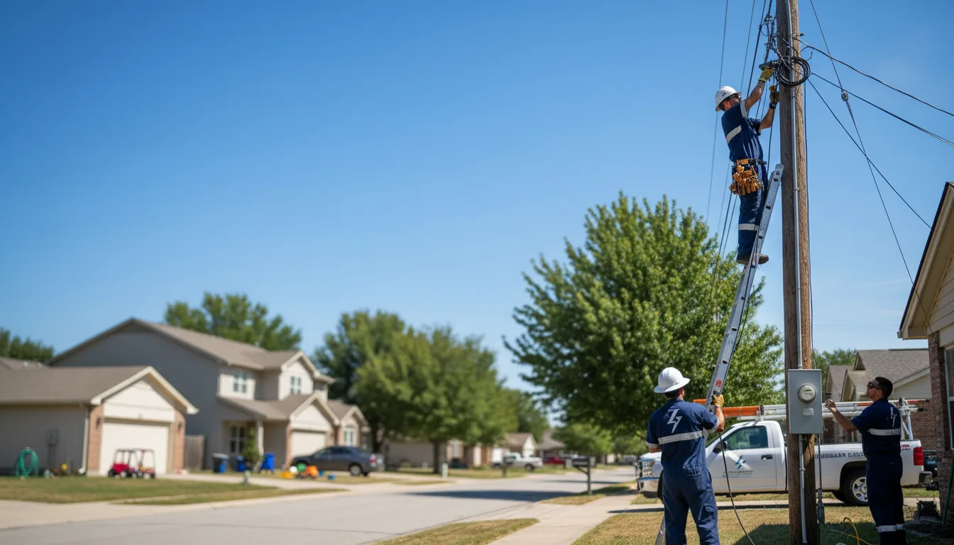 Residential electrician providing installation services in Camden Wyoming, DE